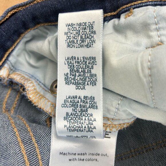 Frame Le High Skinny Jeans Womens 29 Blue Split Ankle Five Pocket - Picture 9 of 12